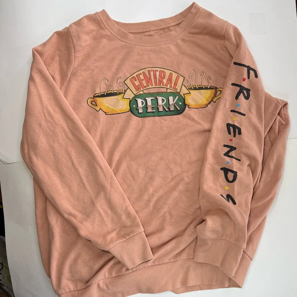 Friends crewneck, peach color, size 0 (equivalent to L) - Picture 1 of 3
